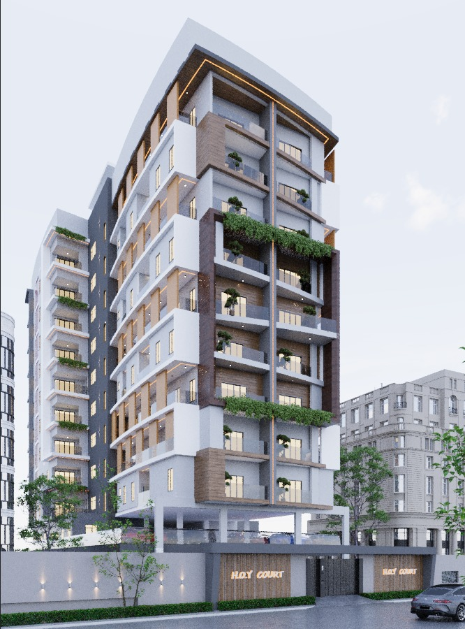 Architectural render of Zion Court, the newest luxury residential development by HOY Property in Ikoyi, Lagos